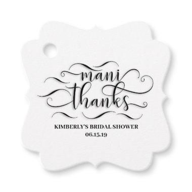 Mani Thanks - Thank You Favor Tags