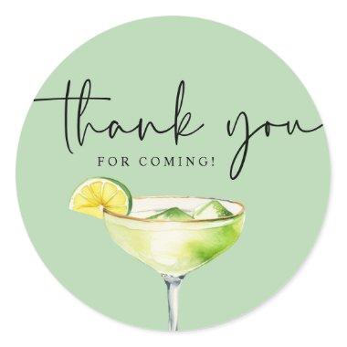 Margs Matrimony Bridal Shower Thank You for Coming Classic Round Sticker