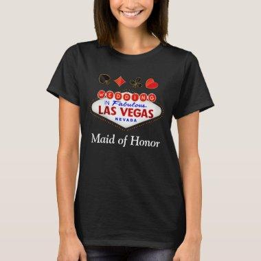 Married in Fabulous Las Vegas Maid of Honor Gift T-Shirt