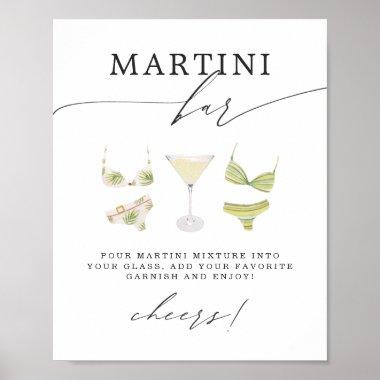 Martini Bar | Martinis & Bikinis Bridal Shower Poster