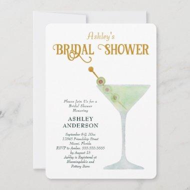 Martini Bridal Shower Invite, Cocktail Shower Invitations