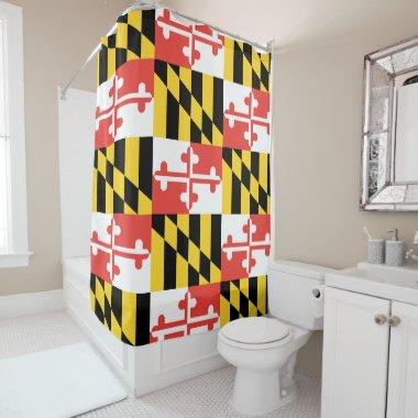 Maryland Flag Shower Curtain