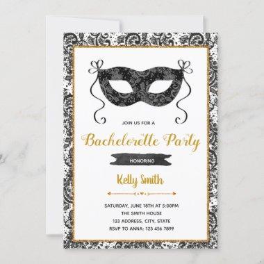 Mask bachelorette Invitations