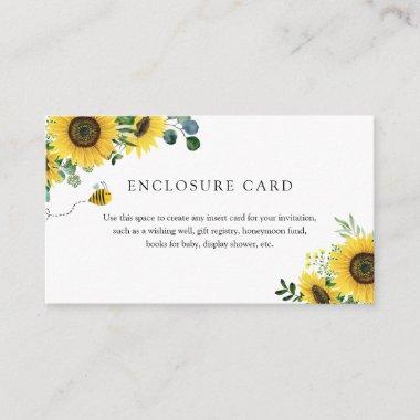 Meant to Bee Sunflower Enclosure Invitations
