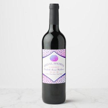 Miami Beach Bridal Shower Wine Label