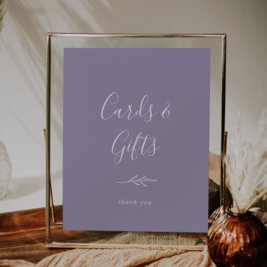 Minimal Leaf | Lavender Invitations and Gifts Poster