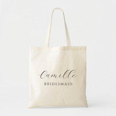 Minimalist modern Bridesmaid Tote Bag