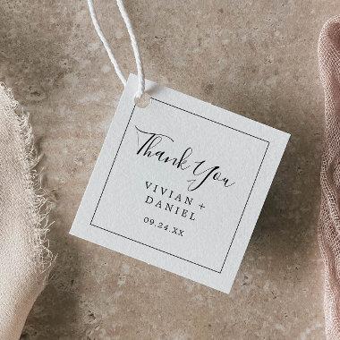 Minimalist Thank You Favor Tags