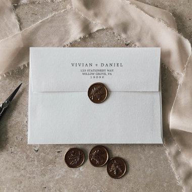 Minimalist Typography Wedding Invitations Envelope