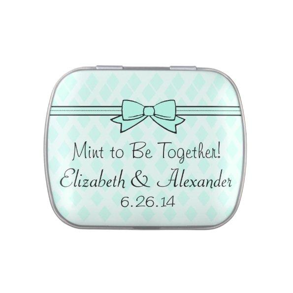 Mint To Be Wedding Favor After Dinner Mints Candy Tin