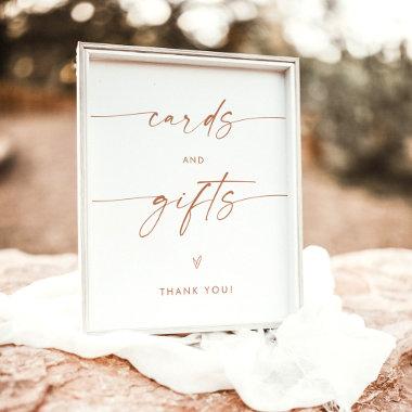 Modern Invitations and Gifts Sign | Terracotta Wedding