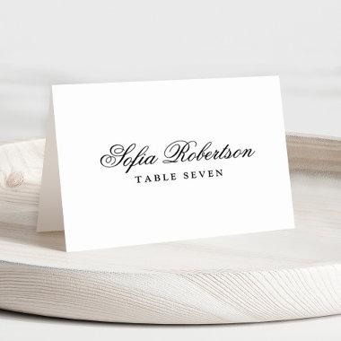 Modern Minimalist Simple Guest Name Place Invitations