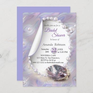 Mother of Pearls Beach party Invitations