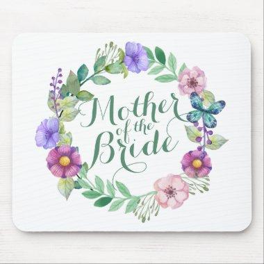 Mother of the Bride Elegant Floral Wedding Mousepa Mouse Pad