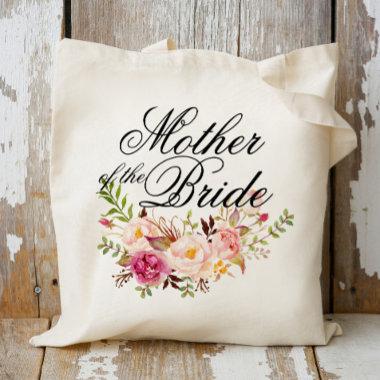 Mother of the Bride Elegant Rustic Floral Tote Bag