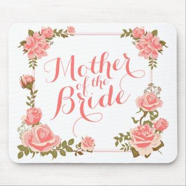 Mother of the Bride Elegant Wreath Mousepad