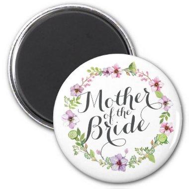 Mother of the Bride Elegant Wreath Wedding Magnet