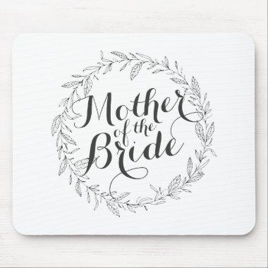 Mother of the Bride Simple Floral Wedding Mousepad