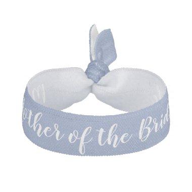 Mother of the Bride Something Blue White Wedding Elastic Hair Tie