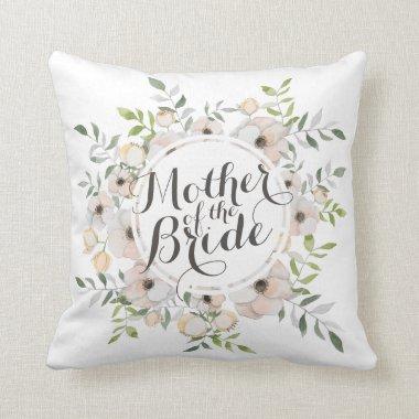 Mother of the Bride Watercolor Throw Pillow
