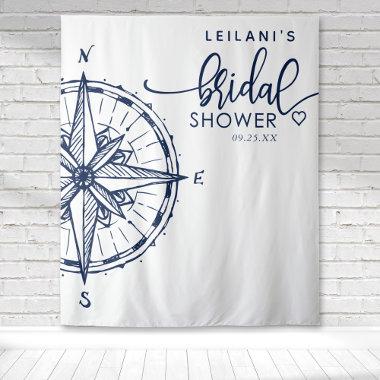 Nautical Compass Bridal Shower Tapestry