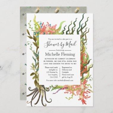 Nautical Seaweed Bridal or Baby Shower by Mail Invitations