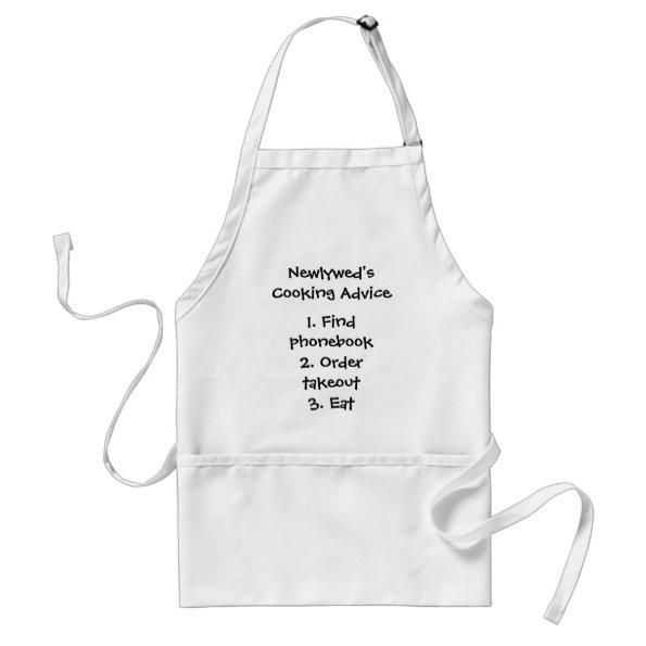 Newlywed's Cooking Advice Apron