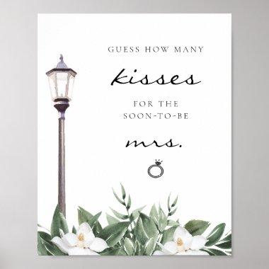 NOLA New Orleans Guess How Many Kisses Bridal Sign