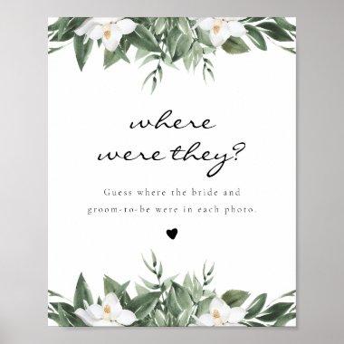NOLA Where Were They Bridal Shower Game Poster