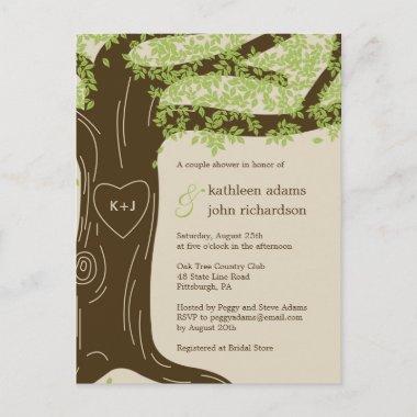 Oak Tree Couple Shower Invitation PostInvitations