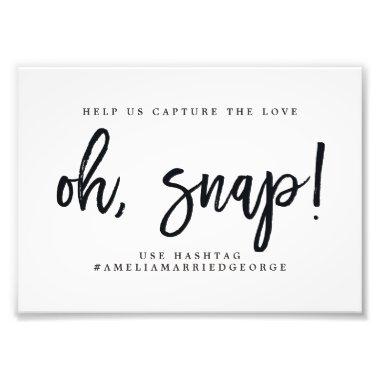 Oh Snap Instagram Sign Choose Your Size Brushed