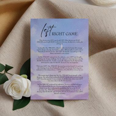 On Cloud 9 Left Right Bridal Shower Game Invitations