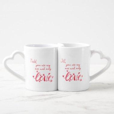 One and Only Personalized Coffee Mug Set
