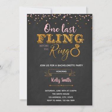 One last fling before the ring party Invitations