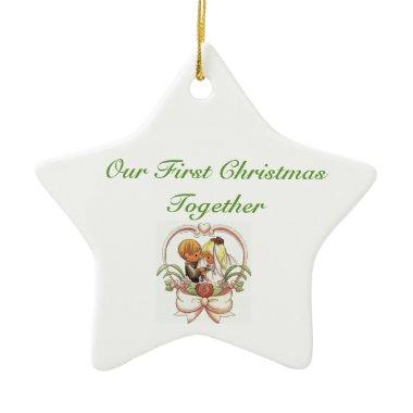 Our First Christmas Together Ceramic Ornament