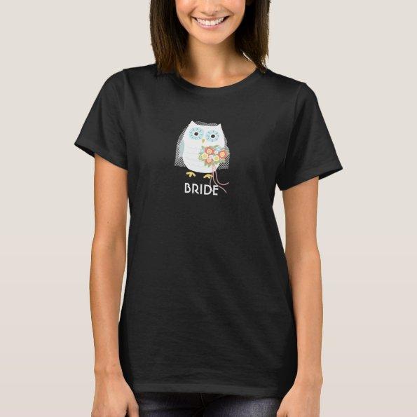 Owl Newlywed Bride Cute New Mrs Funny T-Shirt