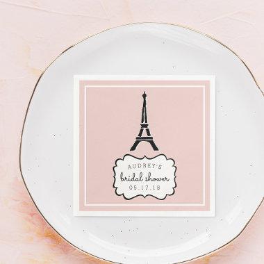 Paris Romance | Eiffel Tower Bridal Shower Paper Napkins