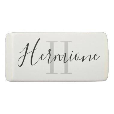 Personal Name and Monogram Any Color Eraser