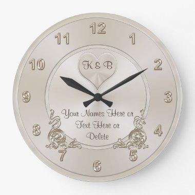 Personalized and Unique Bridal Shower Gifts CLOCK