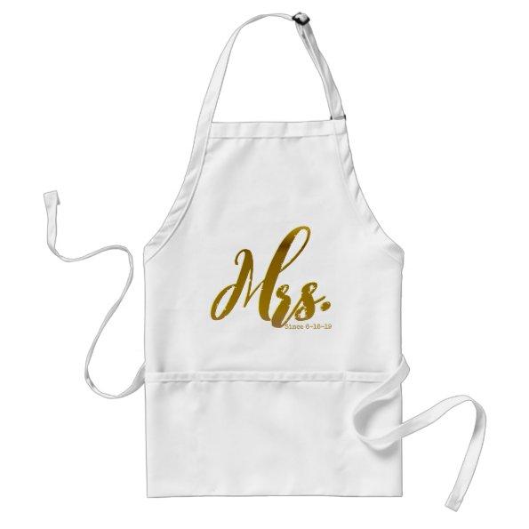 Personalized Chic Mr. and Mrs. Aprons Gift Set