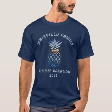 Personalized Family Tropical Vacation Sunset Beach T-Shirt