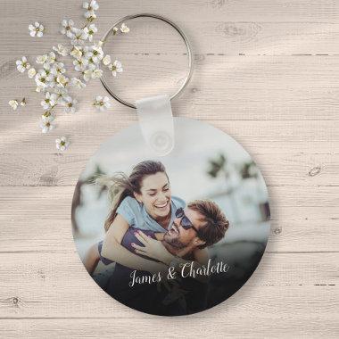 Personalized Favorite Photo And Names Keychain