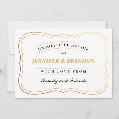 Personalized Shower Advice Cards Bride or New Mom