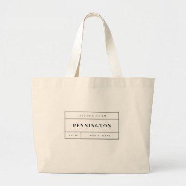 Personalized Wedding Welcome Tote