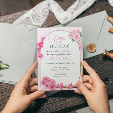 Petals & Prosecco Floral Arch Summer Bridal shower Invitations