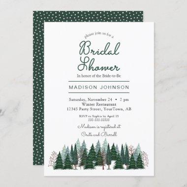 Pine Trees Forest | Bridal Shower | Invitations