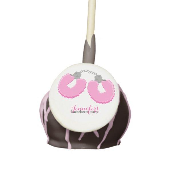 Pink Handcuffs Girls Night Out Bachelorette Party Cake Pops