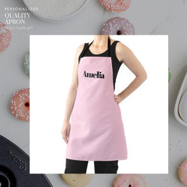 Pink Personalized Apron for her with Name