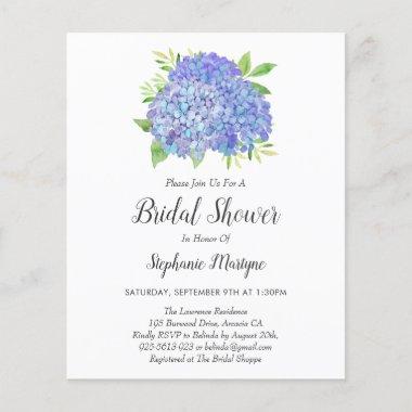Purple Hydrangea Bouquet Budget Bridal Shower