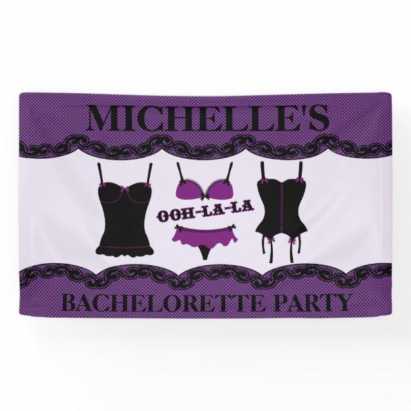 Purple Lingerie, Bachelorette Party Banner